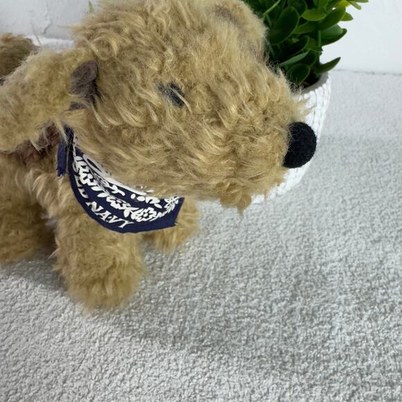 Old Navy Dog Plush 6 Inch Blue Bandana Stuffed Animal Toy 2001 - Picture 5 of 11